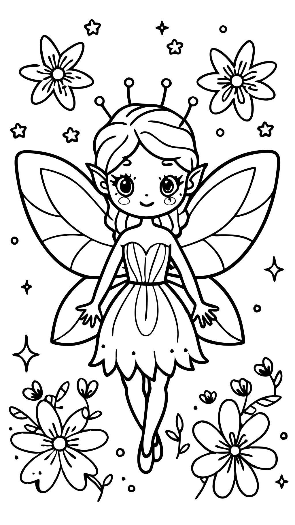 free coloring pages fairy